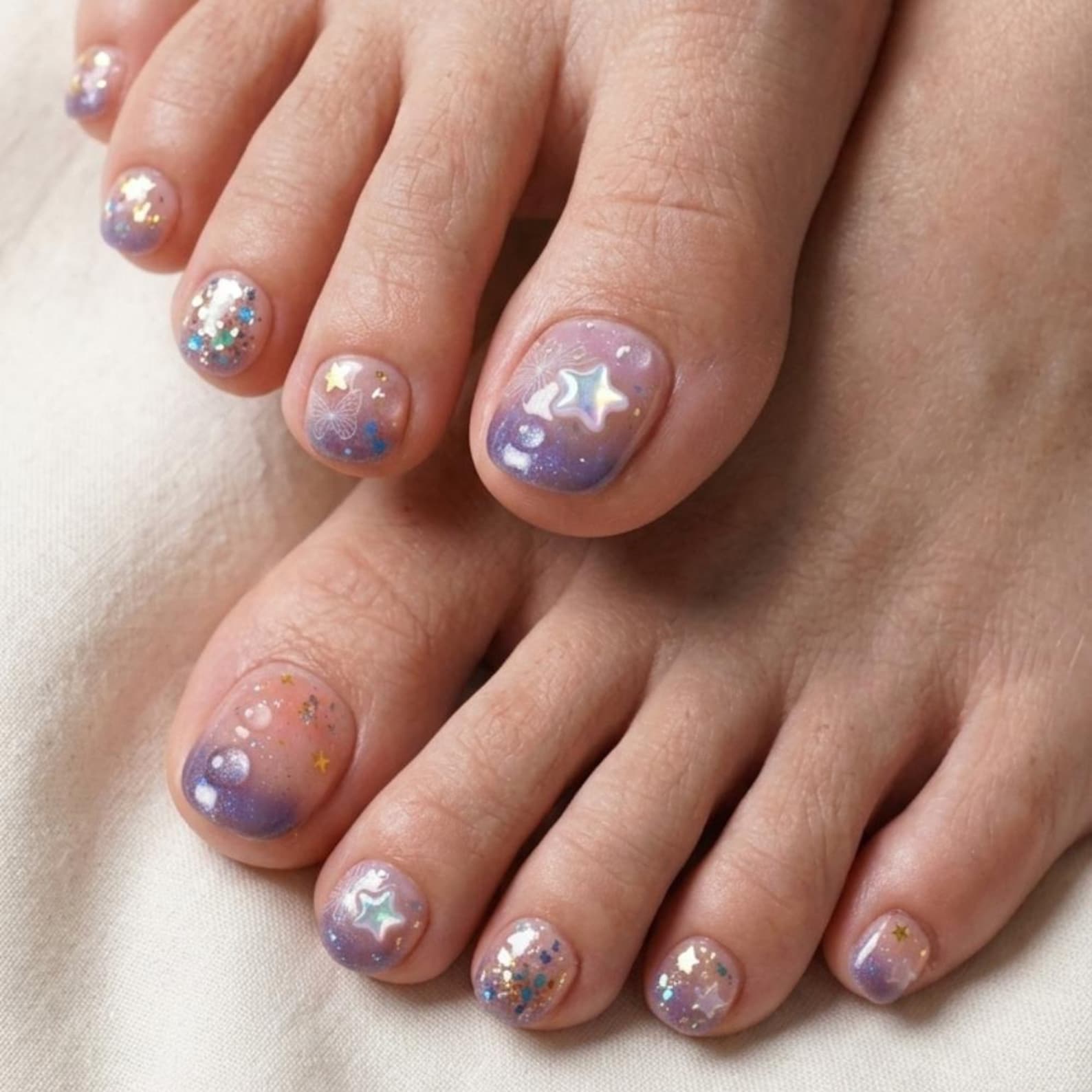 press on toe nails, lavender ombre, press on nails, custom press on nails, fake nails, Nails Art, stained glass nails, gold press on nails, 3d press on nails, luxury press on nails, handmade press on nails