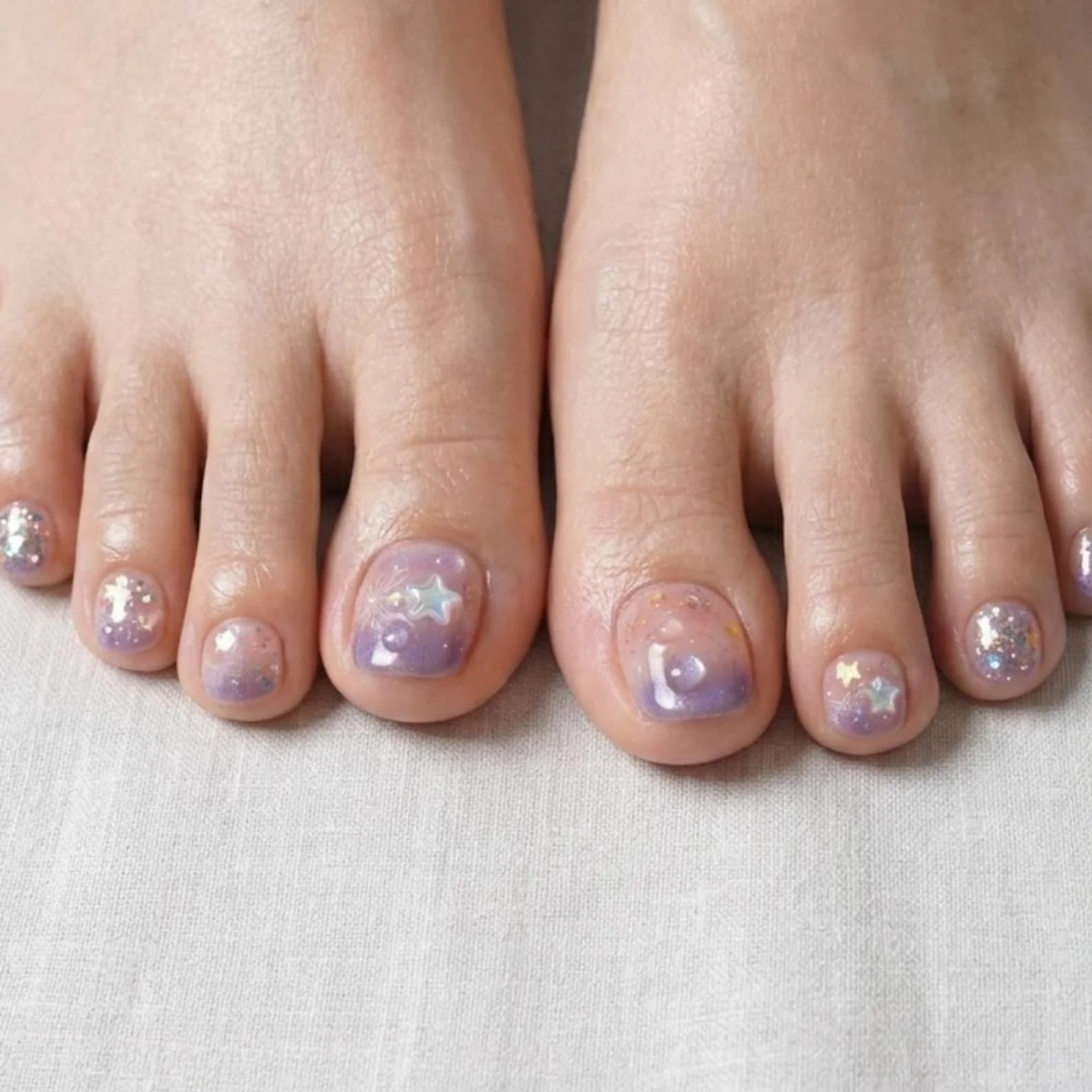 fairycore pedicure, magical toe nails, press on nails, custom press on nails, fake nails, Nails Art, stained glass nails, gold press on nails, 3d press on nails, luxury press on nails, handmade press on nails