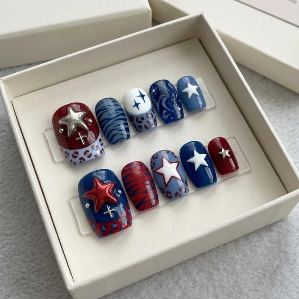 fake toe nails, patriotic nail art, press on nails, custom press on nails, fake nails, Nails Art, stained glass nails, gold press on nails, 3d press on nails, luxury press on nails, handmade press on nails
