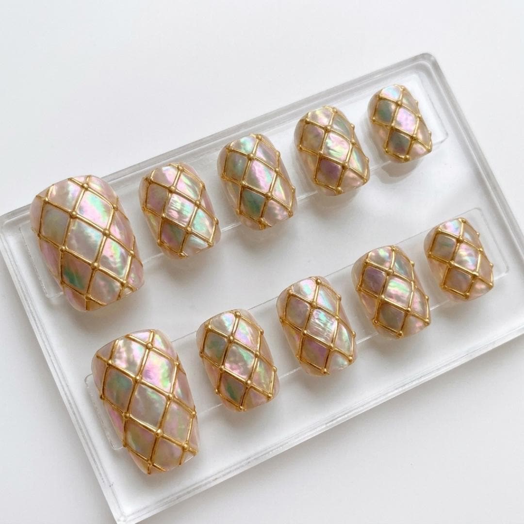 press on nails, custom press on nails, fake nails, Nails Art, stained glass nails, gold press on nails, 3d press on nails, luxury press on nails, handmade press on nails