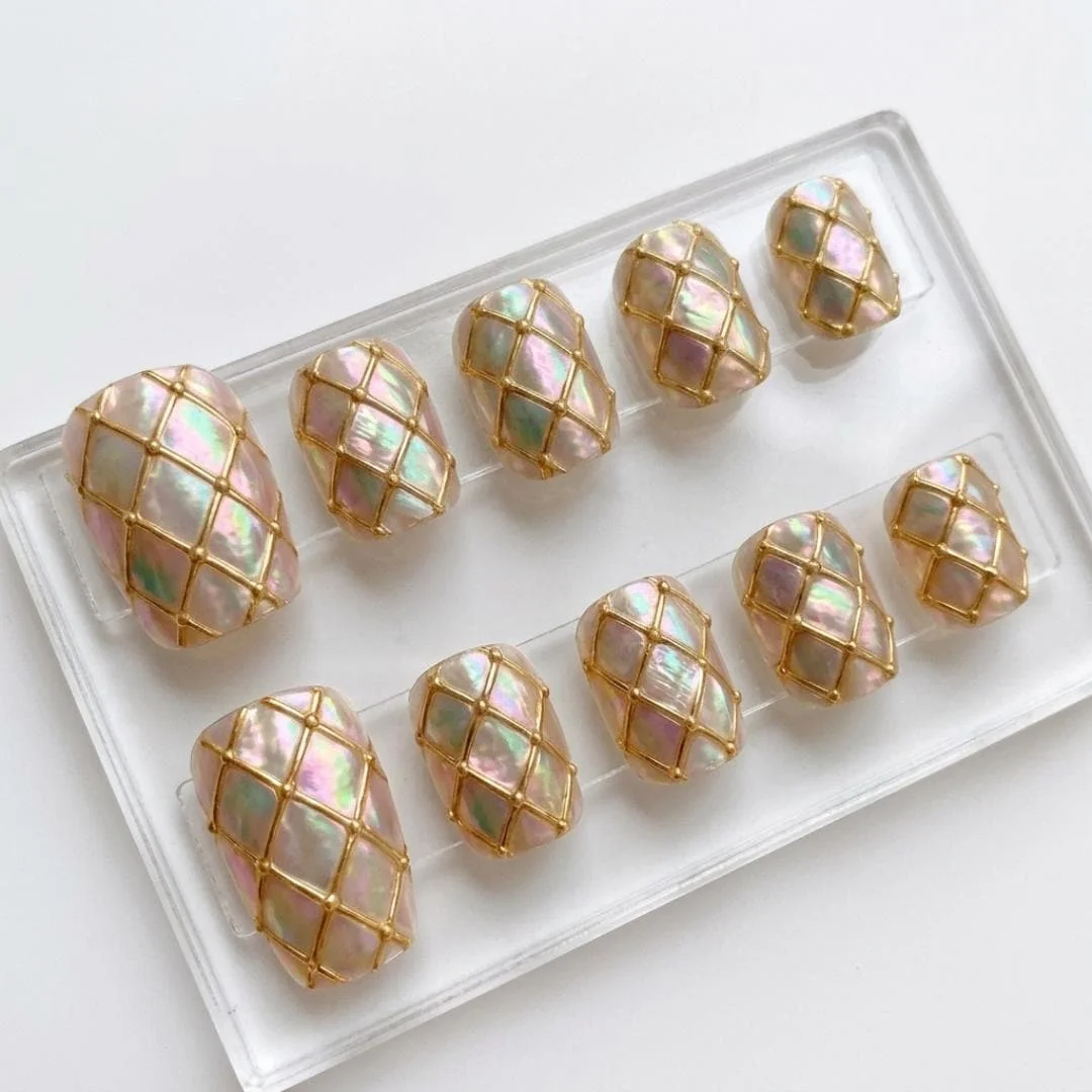 press on nails, custom press on nails, fake nails, Nails Art, stained glass nails, gold press on nails, 3d press on nails, luxury press on nails, handmade press on nails