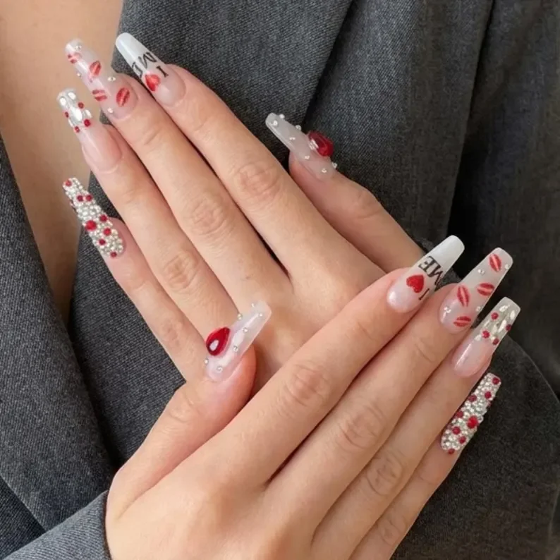 press on nails, custom press on nails, fake nails, Nails Art, stained glass nails, gold press on nails, 3d press on nails, luxury press on nails, handmade press on nails