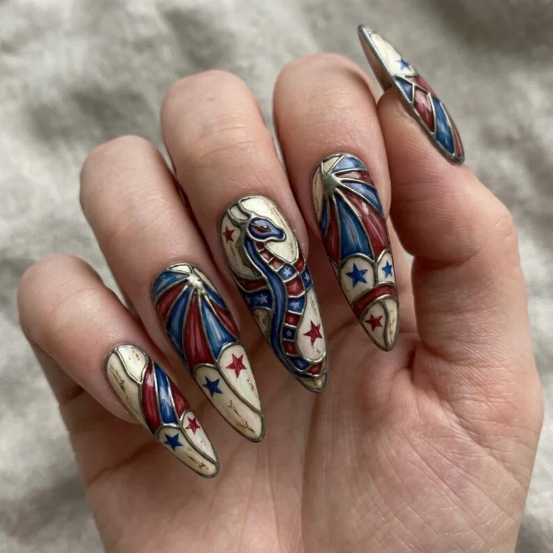 press on nails, custom press on nails, fake nails, Nails Art, stained glass nails, gold press on nails, 3d press on nails, luxury press on nails, handmade press on nails