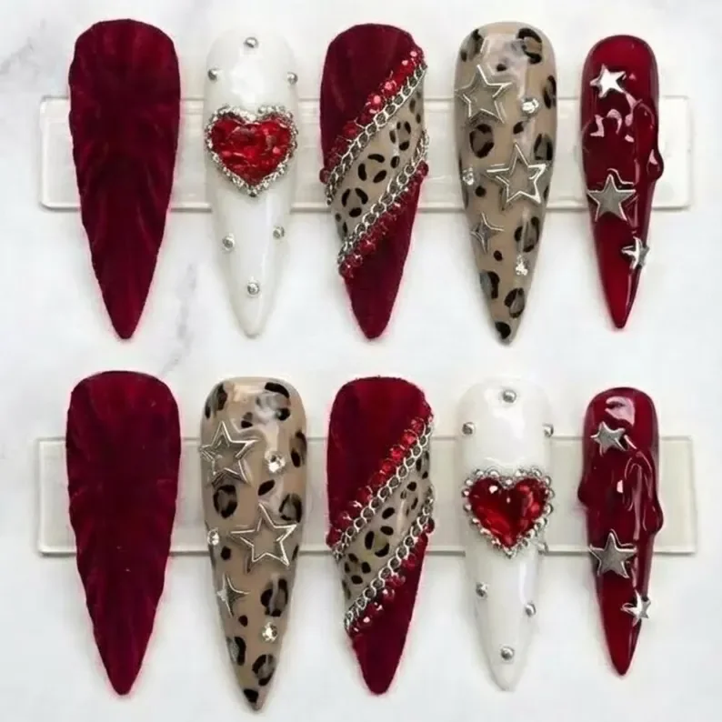 press on nails, custom press on nails, fake nails, Nails Art, stained glass nails, gold press on nails, 3d press on nails, luxury press on nails, handmade press on nails