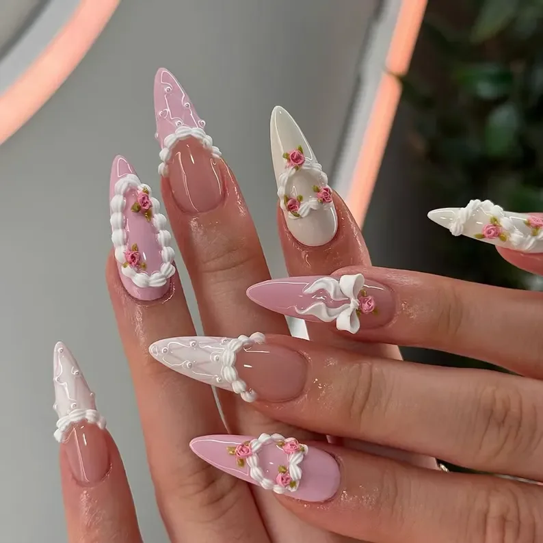 press on nails, custom press on nails, fake nails, Nails Art, stained glass nails, gold press on nails, 3d press on nails, luxury press on nails, handmade press on nails
