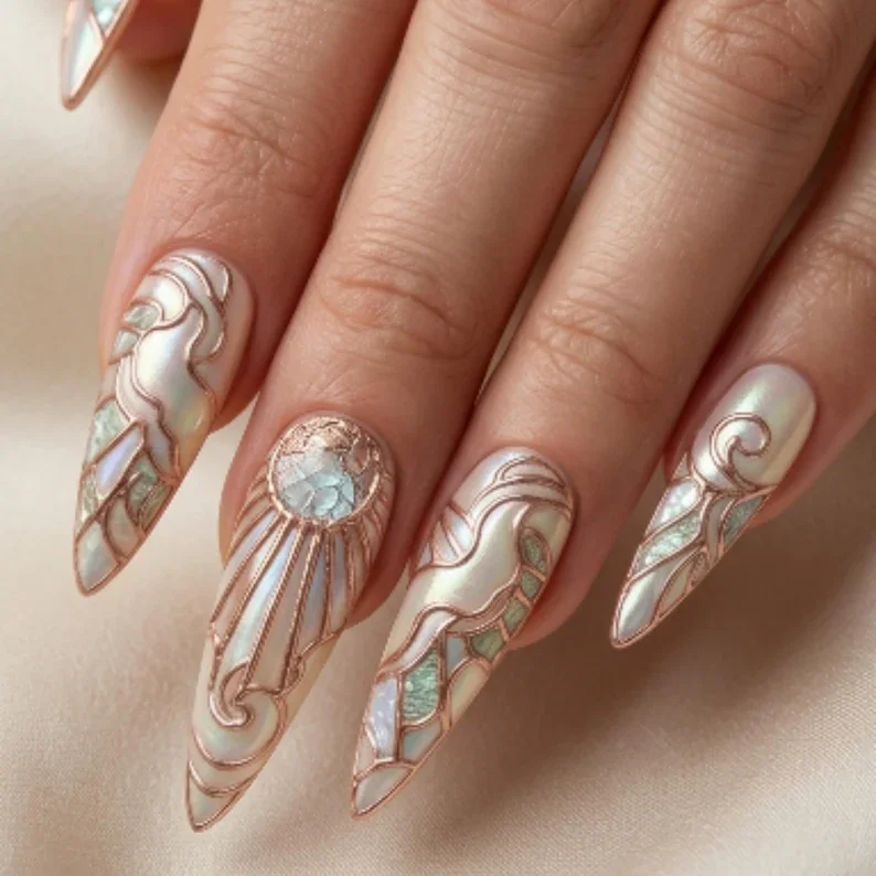 press on nails, custom press on nails, fake nails, Nails Art, stained glass nails, gold press on nails, 3d press on nails, luxury press on nails, handmade press on nails