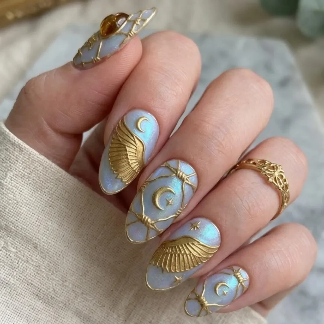 press on nails, custom press on nails, fake nails, Nails Art, stained glass nails, gold press on nails, 3d press on nails, luxury press on nails, handmade press on nails