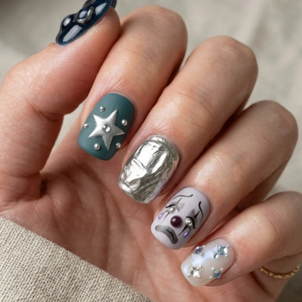 press on nails, custom press on nails, fake nails, Nails Art, stained glass nails, gold press on nails, 3d press on nails, luxury press on nails, handmade press on nails