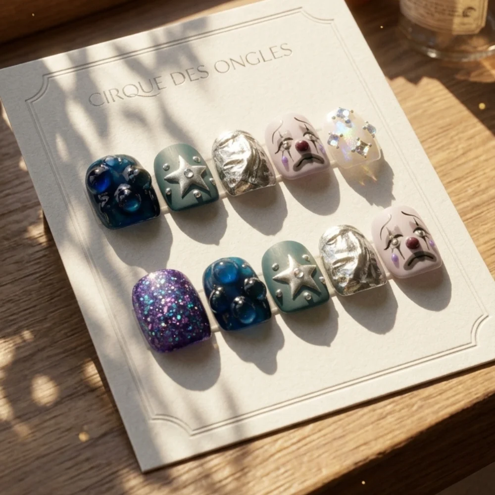 press on nails, custom press on nails, fake nails, Nails Art, stained glass nails, gold press on nails, 3d press on nails, luxury press on nails, handmade press on nails