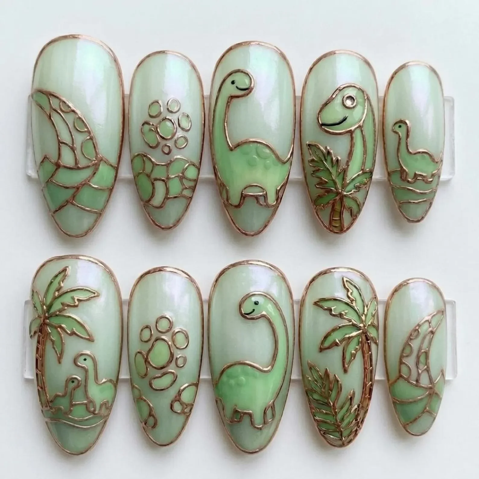stained glass nails, 3D rose gold, press on nails, custom press on nails, fake nails, Nails Art, gold press on nails, 3d press on nails, luxury press on nails, handmade press on nails