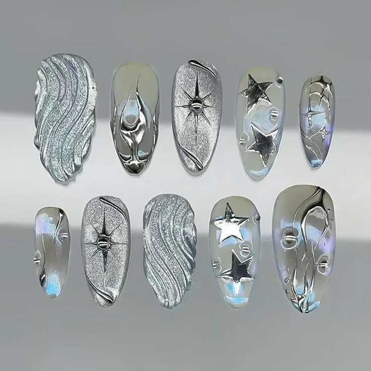 press on nails, custom press on nails, fake nails, Nails Art, stained glass nails, gold press on nails, 3d press on nails, luxury press on nails, handmade press on nails