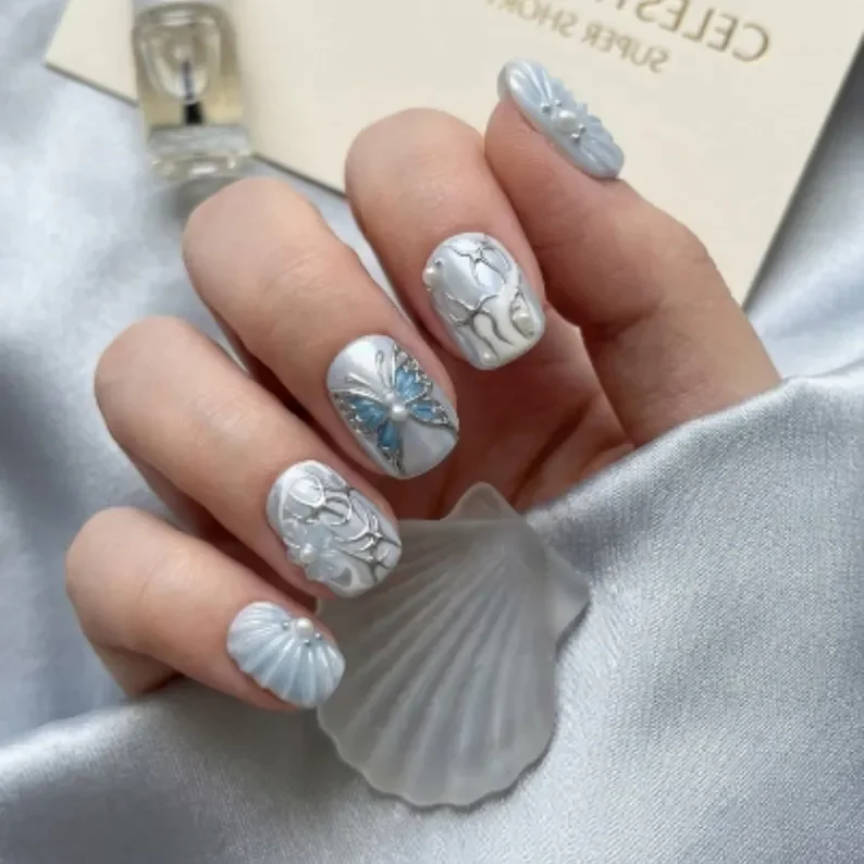 press on nails, custom press on nails, fake nails, Nails Art, stained glass nails, gold press on nails, 3d press on nails, luxury press on nails, handmade press on nails