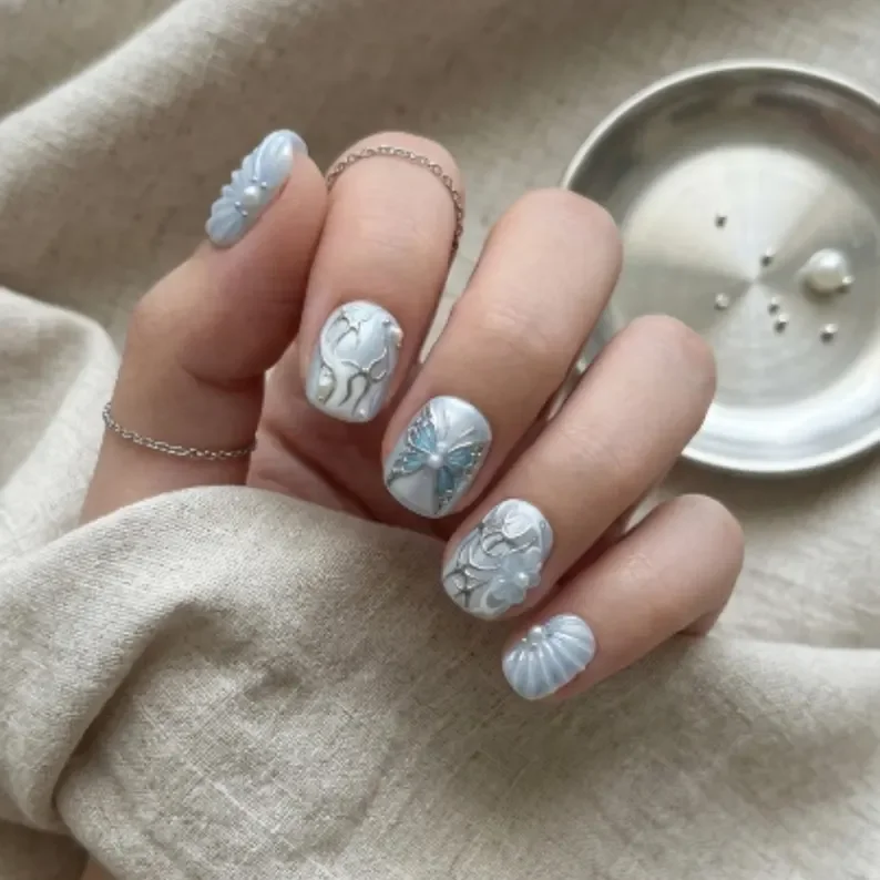 press on nails, custom press on nails, fake nails, Nails Art, stained glass nails, gold press on nails, 3d press on nails, luxury press on nails, handmade press on nails