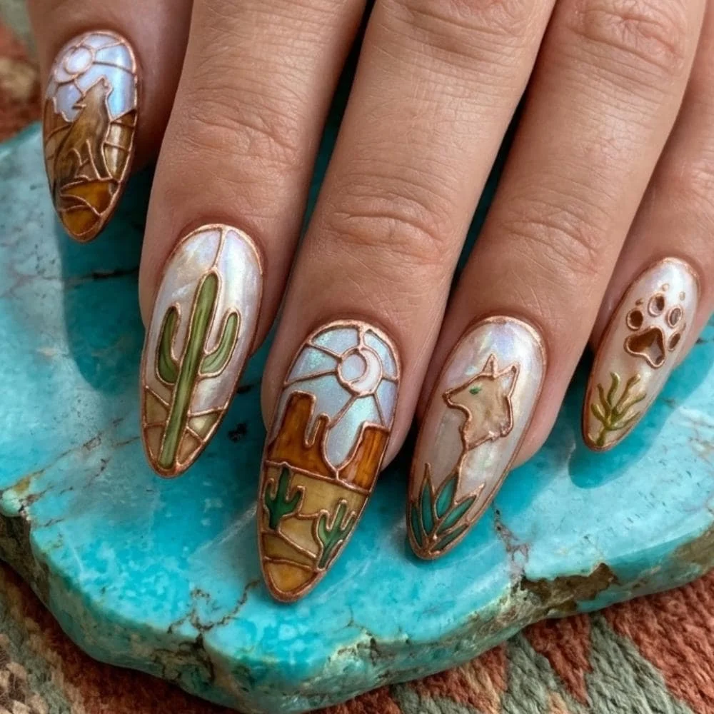 press on nail set, stained glass manicure, press on nails, custom press on nails, fake nails, Nails Art, stained glass nails, gold press on nails, 3d press on nails, luxury press on nails, handmade press on nails