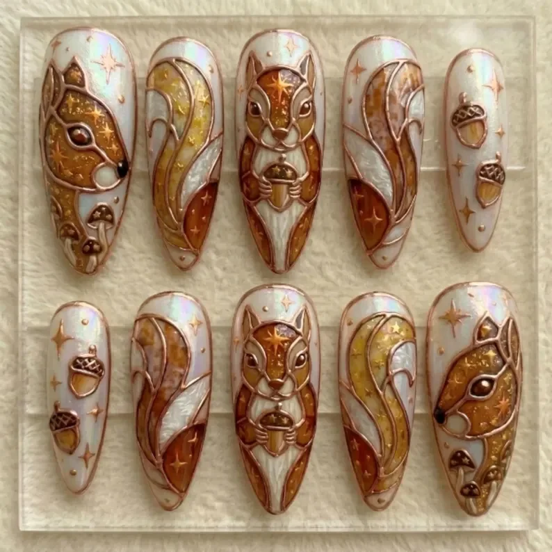 press on nails, custom press on nails, fake nails, Nails Art, stained glass nails, gold press on nails, 3d press on nails, luxury press on nails, handmade press on nails