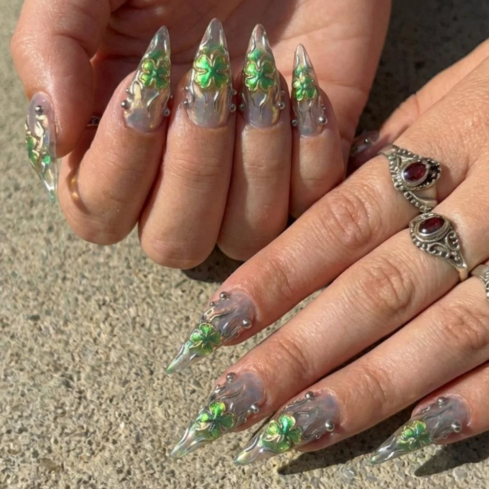 press on nails, custom press on nails, fake nails, Nails Art, stained glass nails, gold press on nails, 3d press on nails, luxury press on nails, handmade press on nails