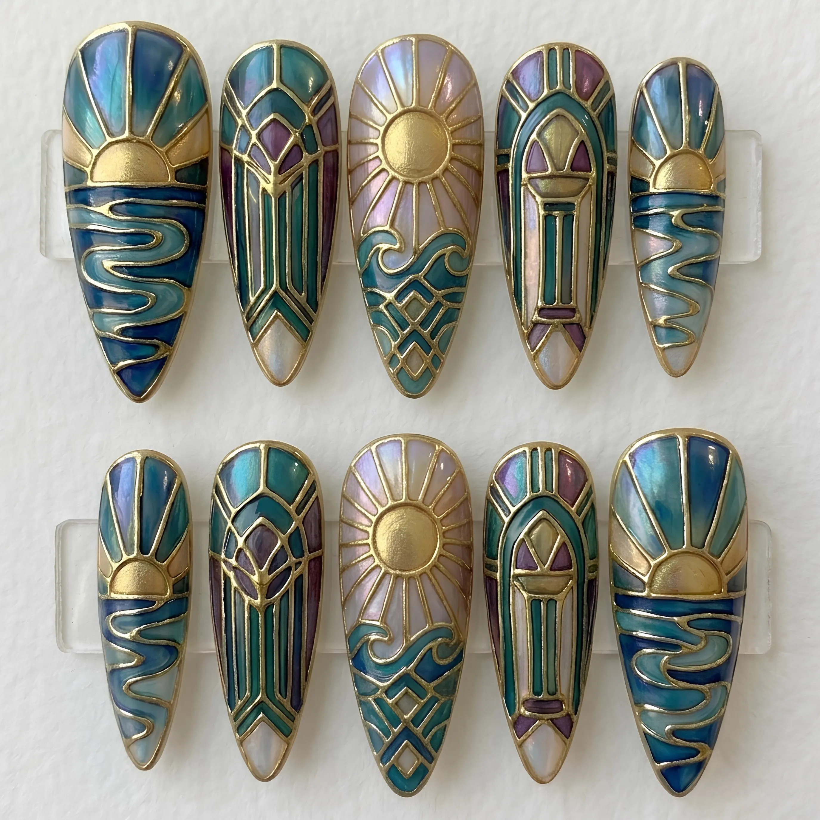 press on nails, custom press on nails, fake nails, Nails Art, stained glass nails, gold press on nails, 3d press on nails, luxury press on nails, handmade press on nails