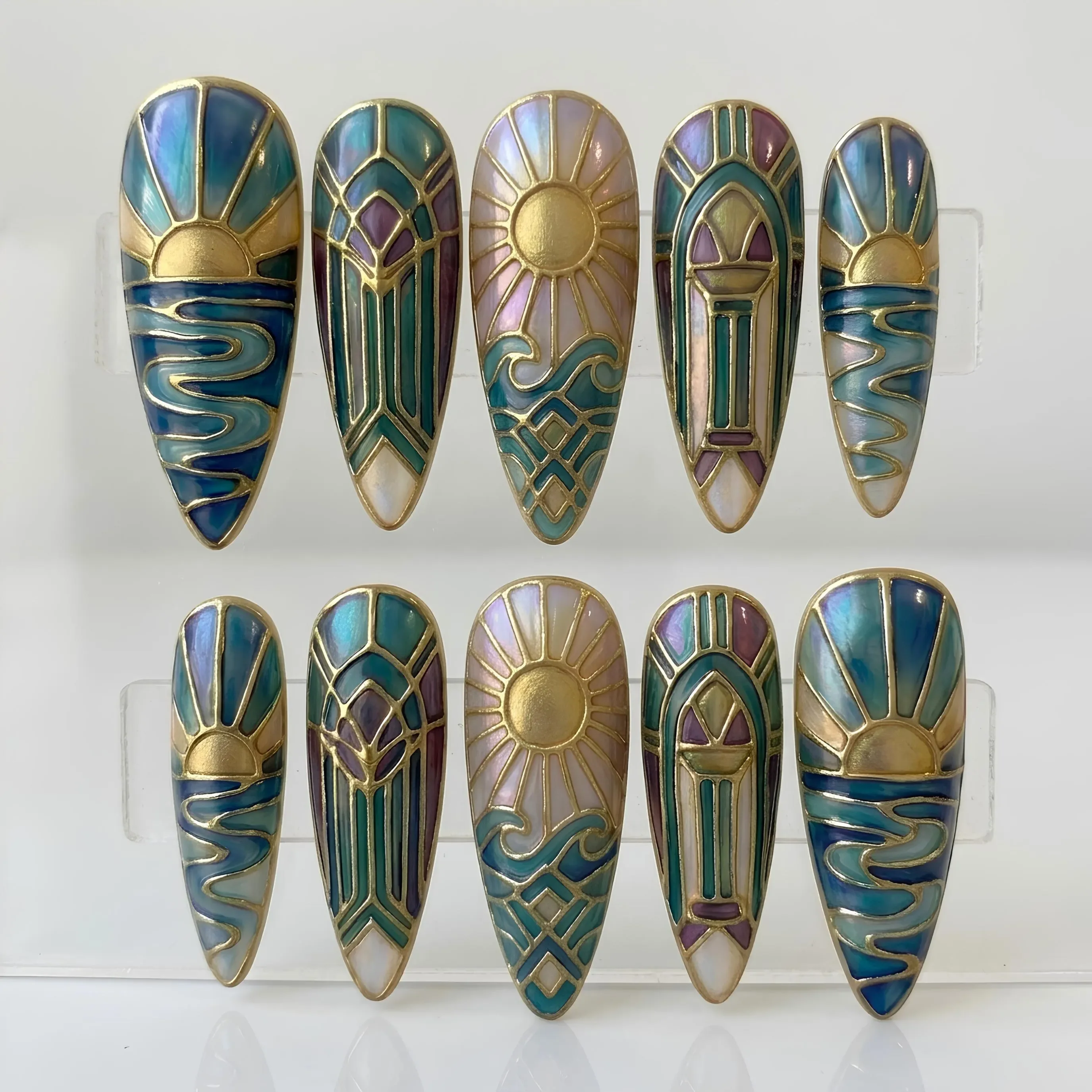 press on nails, custom press on nails, fake nails, Nails Art, stained glass nails, gold press on nails, 3d press on nails, luxury press on nails, handmade press on nails