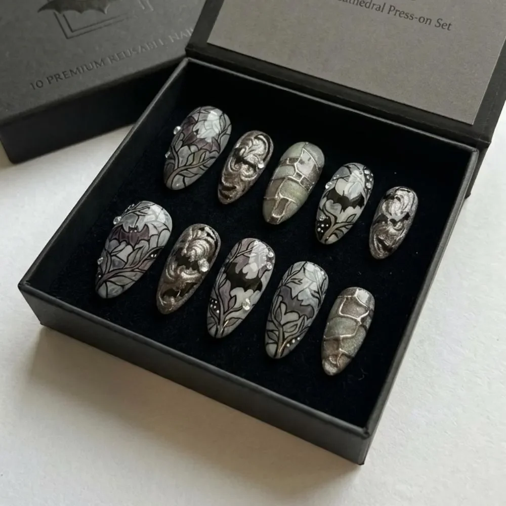 press on nails, custom press on nails, fake nails, Nails Art, stained glass nails, gold press on nails, 3d press on nails, luxury press on nails, handmade press on nails