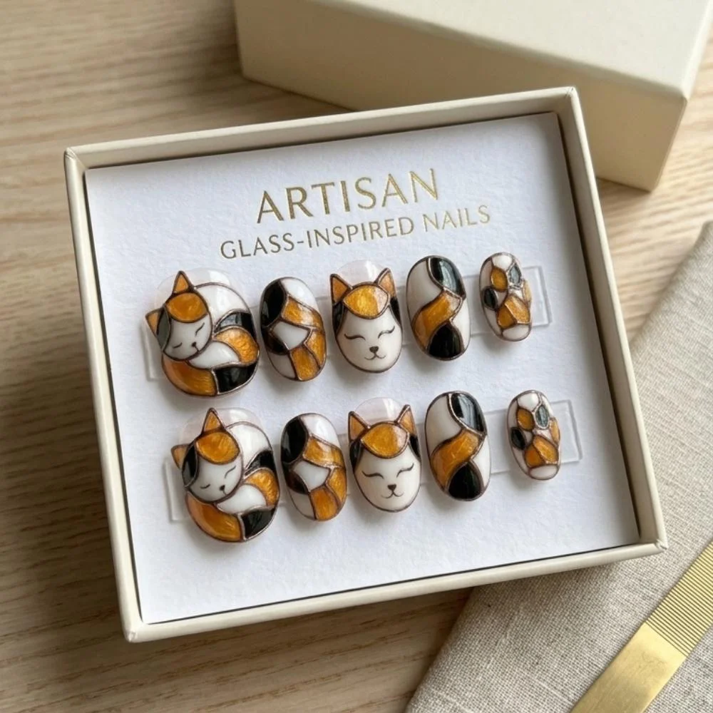 press on nails, custom press on nails, fake nails, Nails Art, stained glass nails, gold press on nails, 3d press on nails, luxury press on nails, handmade press on nails
