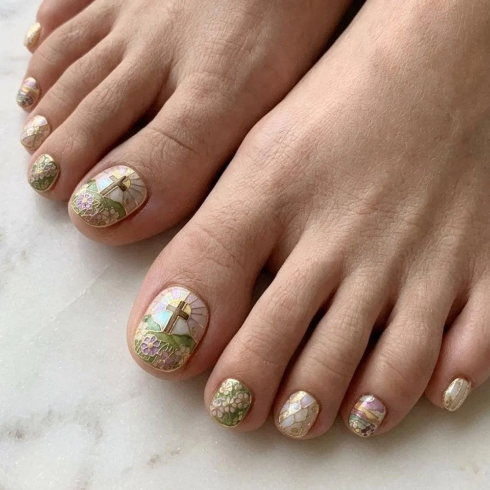 iridescent mosaic, cathedral art, press on nails, custom press on nails, fake nails, Nails Art, stained glass nails, gold press on nails, 3d press on nails, luxury press on nails, handmade press on nails