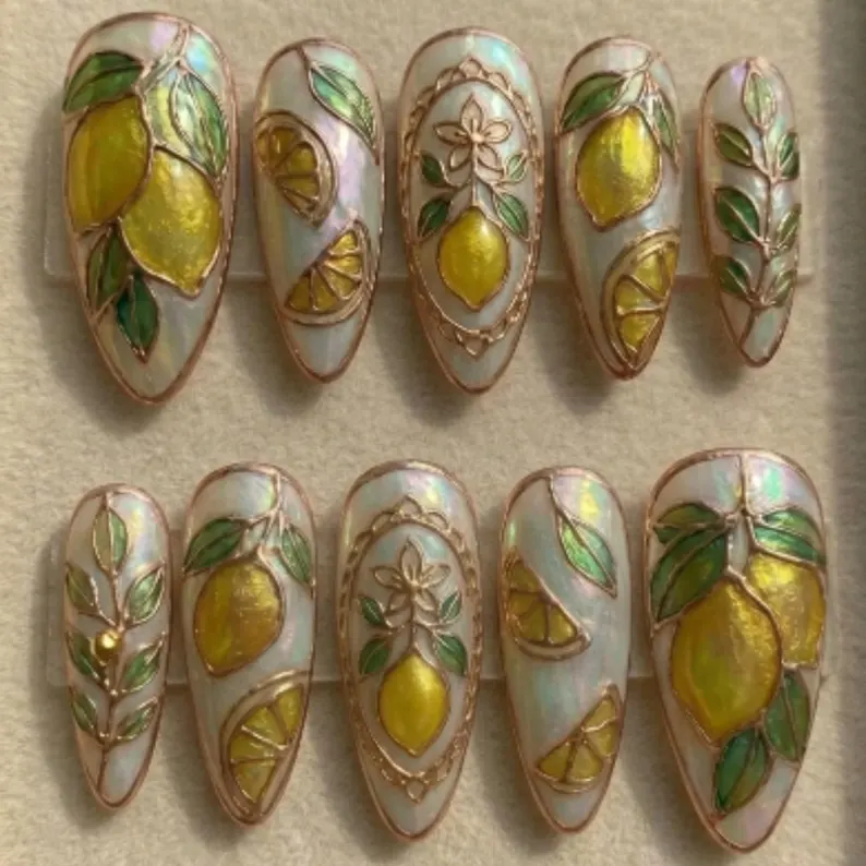 press on nails, hand painted 3d, custom press on nails, fake nails, Nails Art, stained glass nails, gold press on nails, 3d press on nails, luxury press on nails, handmade press on nails