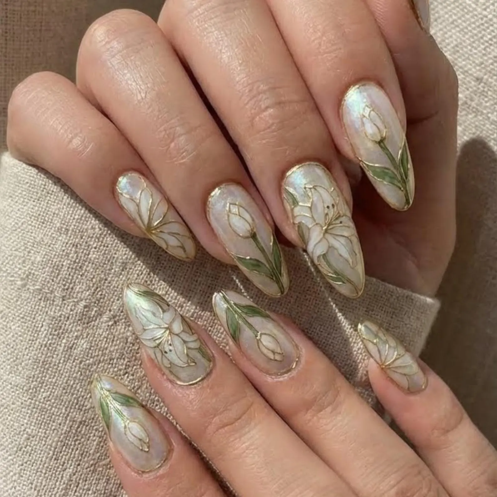 stained glass nails, lily press on, press on nails, custom press on nails, fake nails, Nails Art, gold press on nails, 3d press on nails, luxury press on nails, handmade press on nails