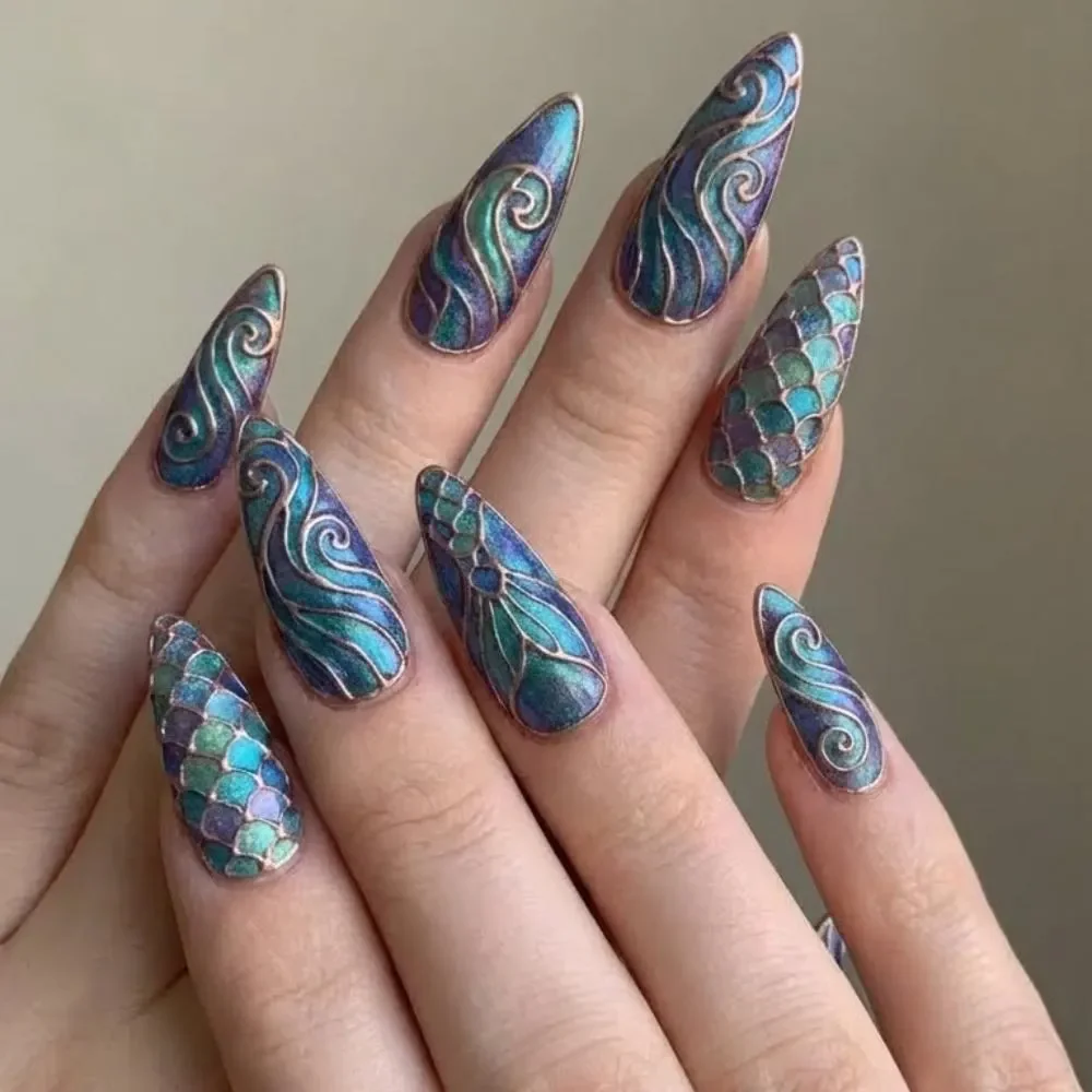 press on nail set, faux stained glass, press on nails, custom press on nails, fake nails, Nails Art, stained glass nails, gold press on nails, 3d press on nails, luxury press on nails, handmade press on nails