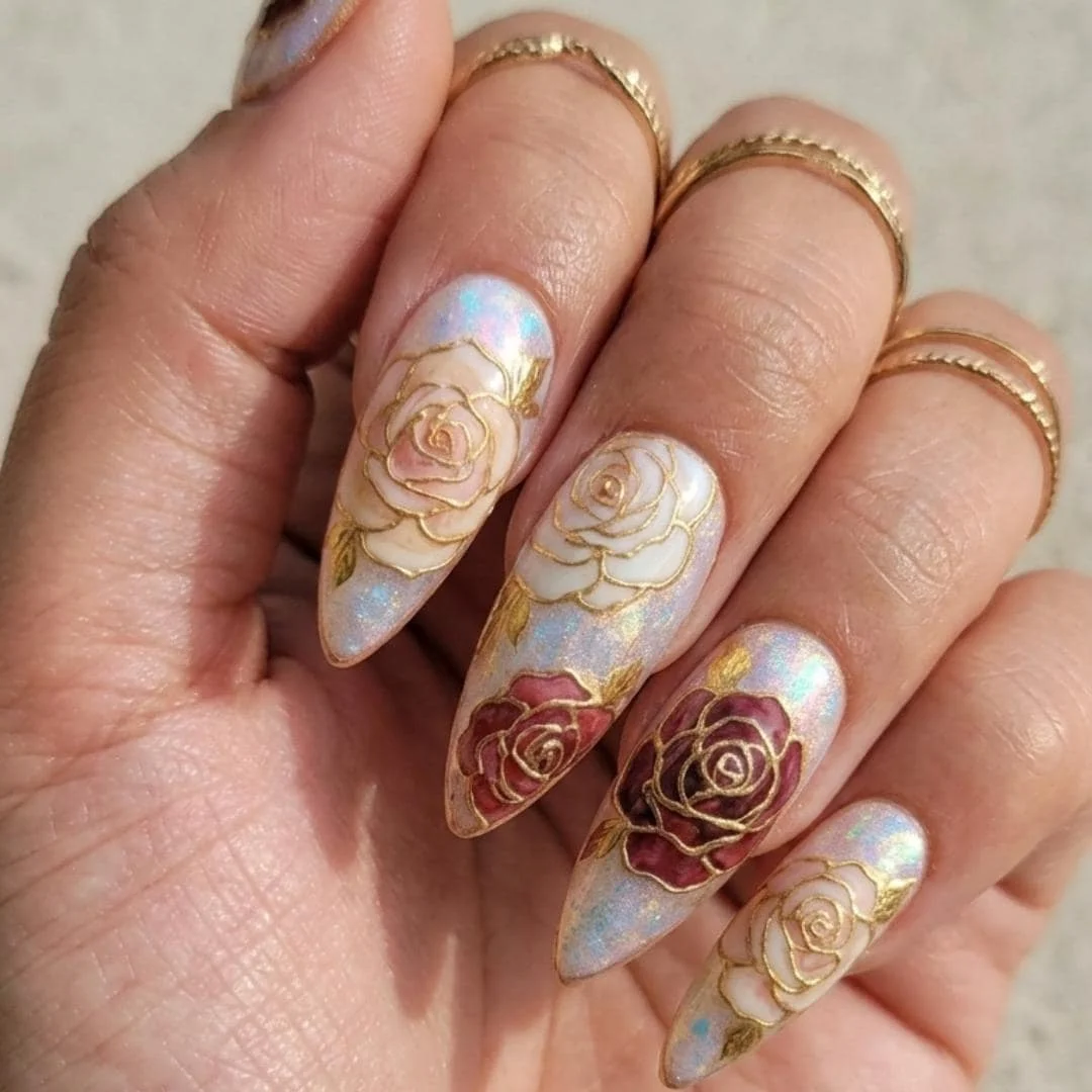 press on nails, custom press on nails, fake nails, Nails Art, stained glass nails, gold press on nails, 3d press on nails, luxury press on nails, handmade press on nails