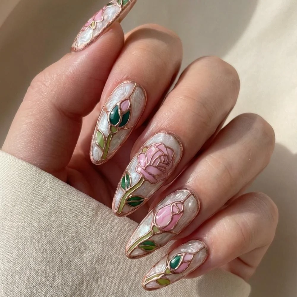 press on nails, custom press on nails, fake nails, Nails Art, stained glass nails, gold press on nails, 3d press on nails, luxury press on nails, handmade press on nails