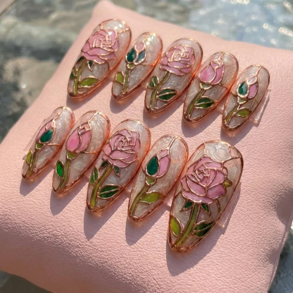 press on nails, custom press on nails, fake nails, Nails Art, stained glass nails, gold press on nails, 3d press on nails, luxury press on nails, handmade press on nails
