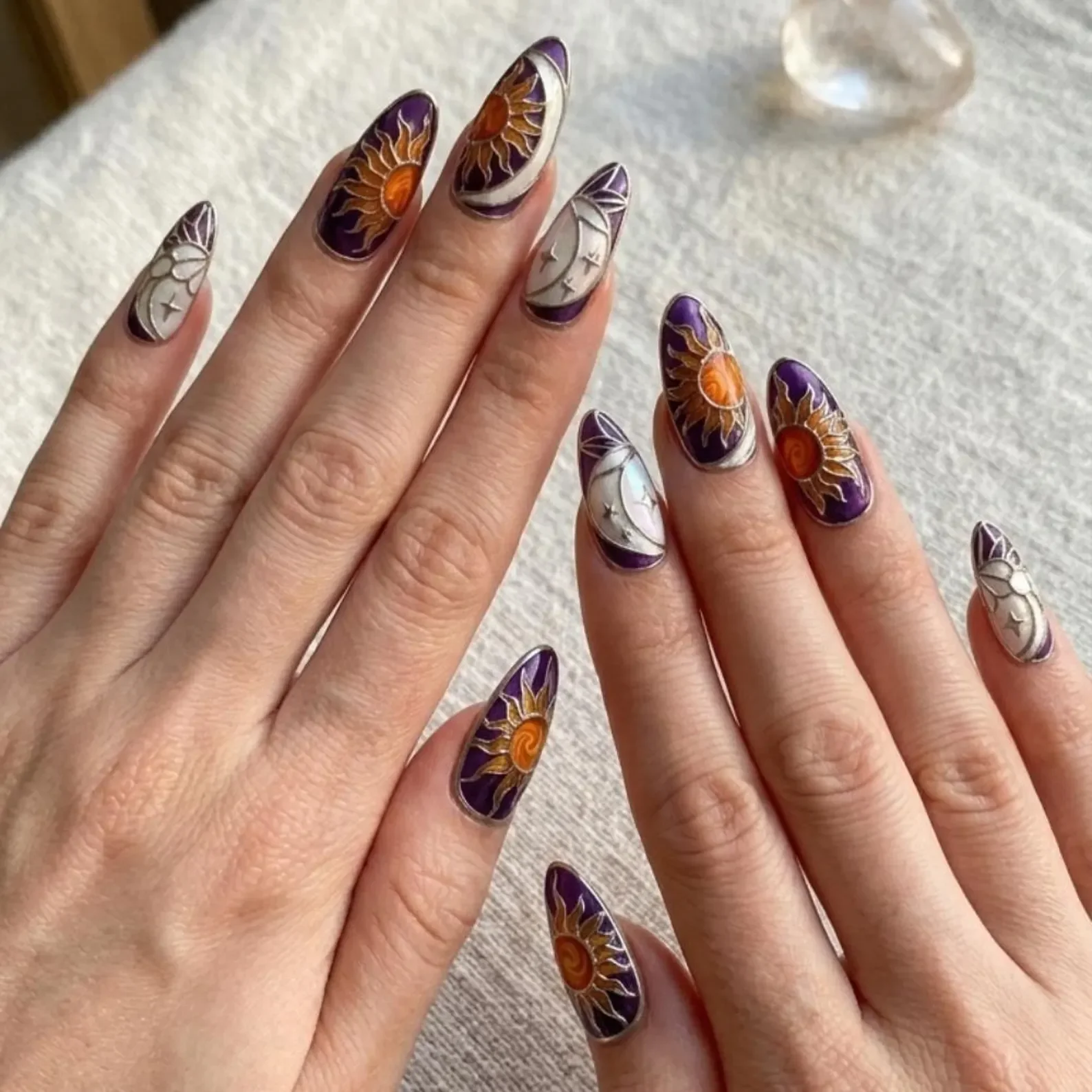 false nails, gothic manicure, press on nails, custom press on nails, fake nails, Nails Art, stained glass nails, gold press on nails, 3d press on nails, luxury press on nails, handmade press on nails