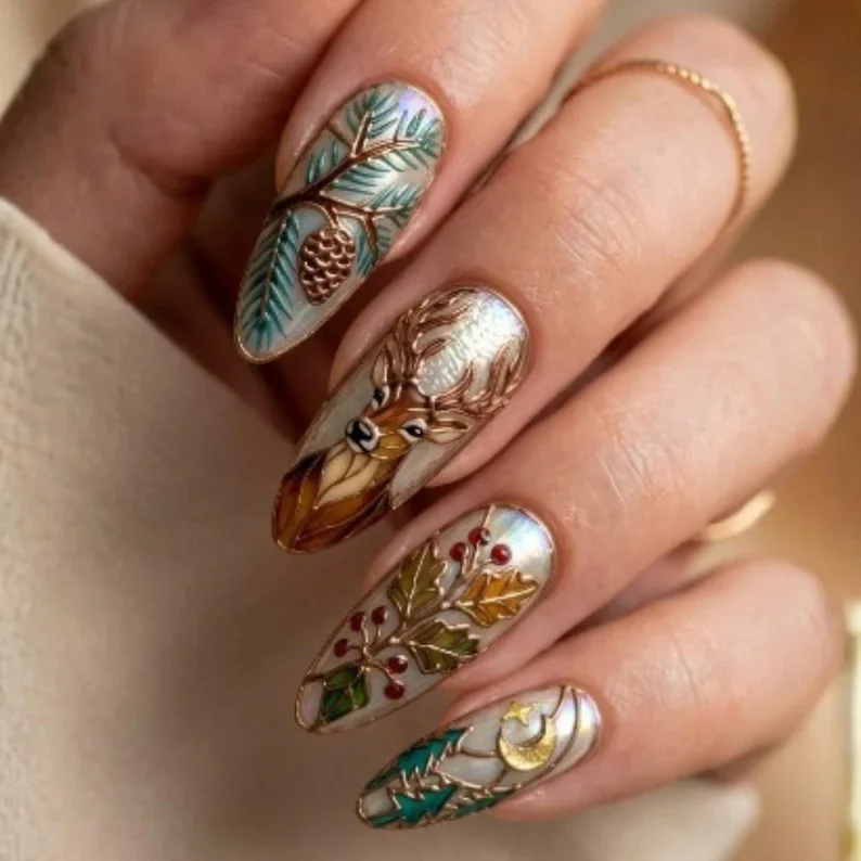 press on nails, custom press on nails, fake nails, Nails Art, stained glass nails, gold press on nails, 3d press on nails, luxury press on nails, handmade press on nails