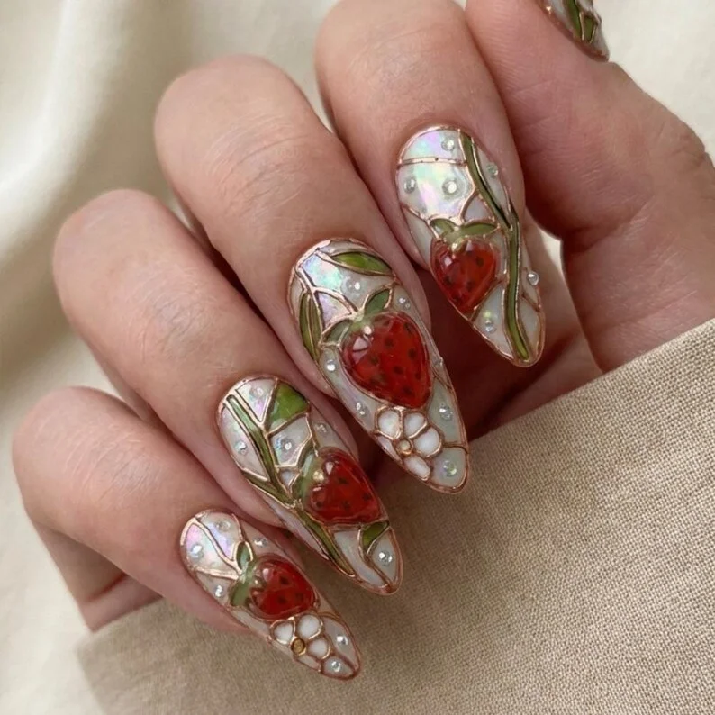 press on nails, custom press on nails, fake nails, Nails Art, stained glass nails, gold press on nails, 3d press on nails, luxury press on nails, handmade press on nails