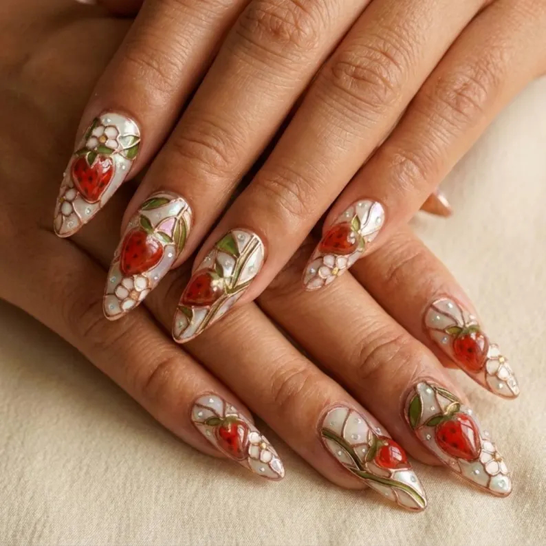 press on nails, custom press on nails, fake nails, Nails Art, stained glass nails, gold press on nails, 3d press on nails, luxury press on nails, handmade press on nails