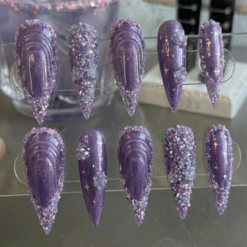 press on nails, custom press on nails, fake nails, Nails Art, stained glass nails, gold press on nails, 3d press on nails, luxury press on nails, handmade press on nails