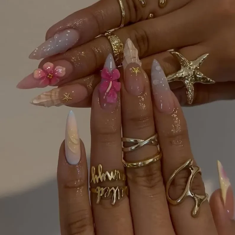 press on nails, custom press on nails, fake nails, Nails Art, stained glass nails, gold press on nails, 3d press on nails, luxury press on nails, handmade press on nails