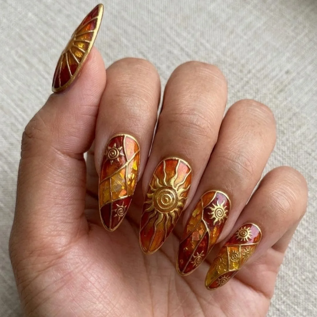 press on nails, custom press on nails, fake nails, Nails Art, stained glass nails, gold press on nails, 3d press on nails, luxury press on nails, handmade press on nails