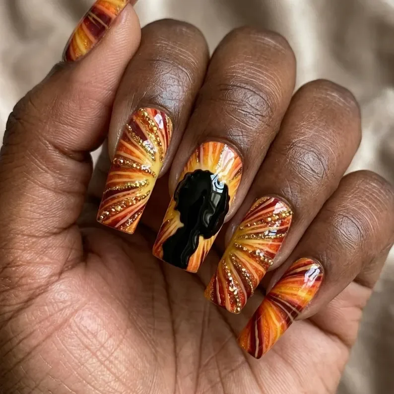 press on nails, custom press on nails, fake nails, Nails Art, stained glass nails, gold press on nails, 3d press on nails, luxury press on nails, handmade press on nails