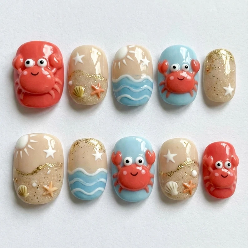 press on nails, custom press on nails, fake nails, Nails Art, stained glass nails, gold press on nails, 3d press on nails, luxury press on nails, handmade press on nails