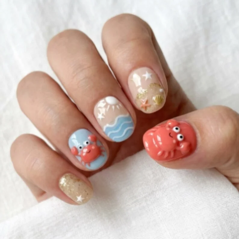 press on nails, custom press on nails, fake nails, Nails Art, stained glass nails, gold press on nails, 3d press on nails, luxury press on nails, handmade press on nails