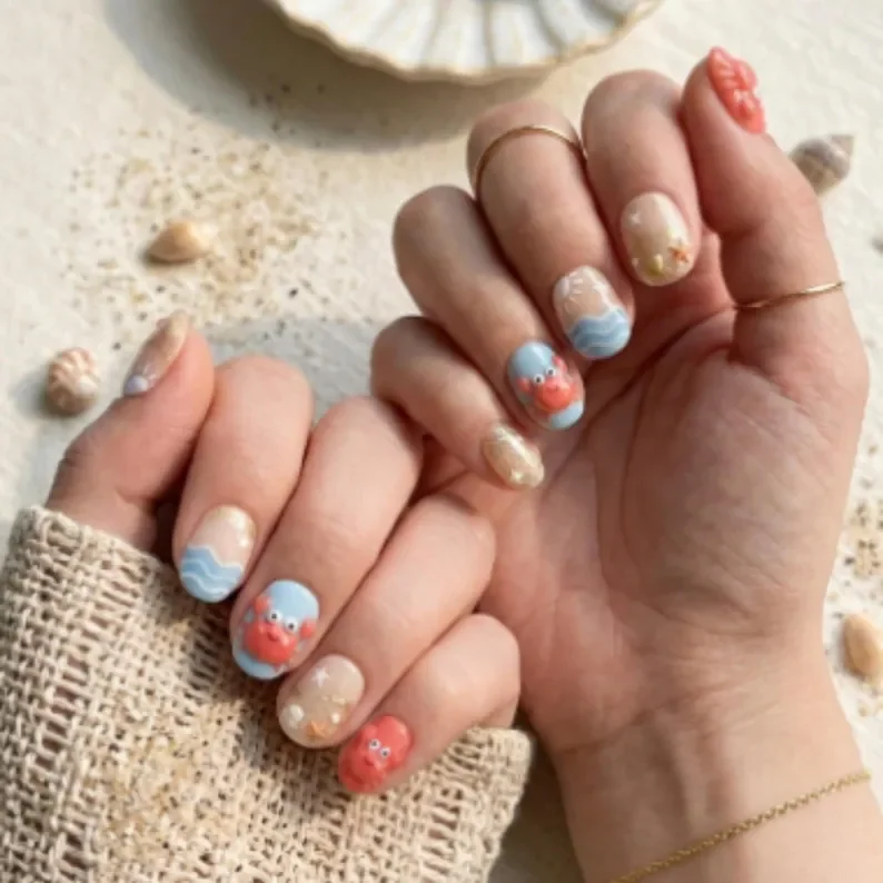 press on nails, custom press on nails, fake nails, Nails Art, stained glass nails, gold press on nails, 3d press on nails, luxury press on nails, handmade press on nails