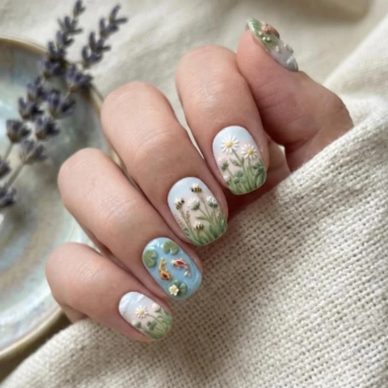 press on nails, custom press on nails, fake nails, Nails Art, stained glass nails, gold press on nails, 3d press on nails, luxury press on nails, handmade press on nails