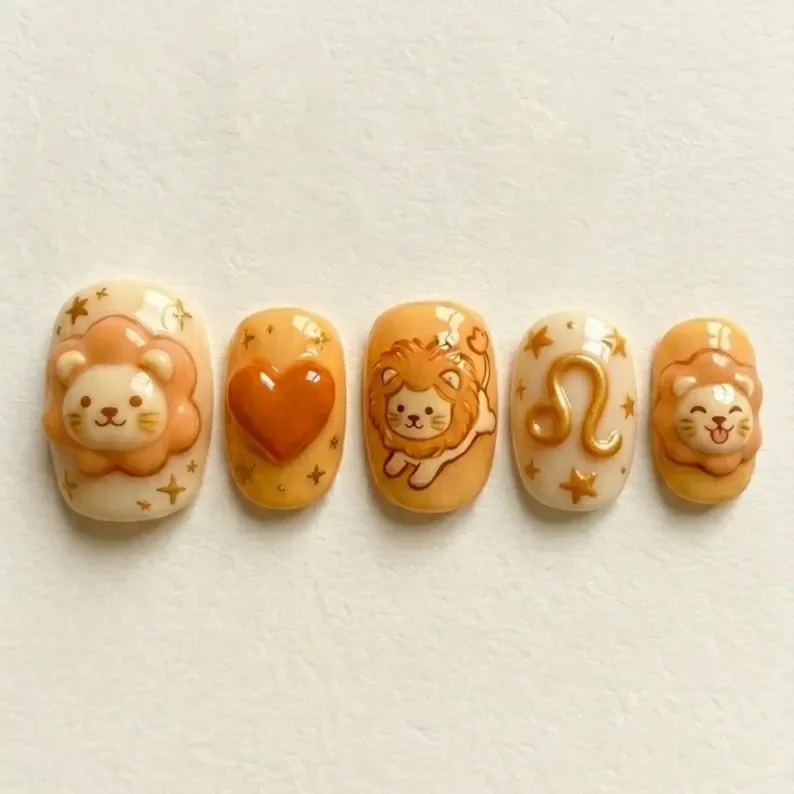press on nails, custom press on nails, fake nails, Nails Art, stained glass nails, gold press on nails, 3d press on nails, luxury press on nails, handmade press on nails