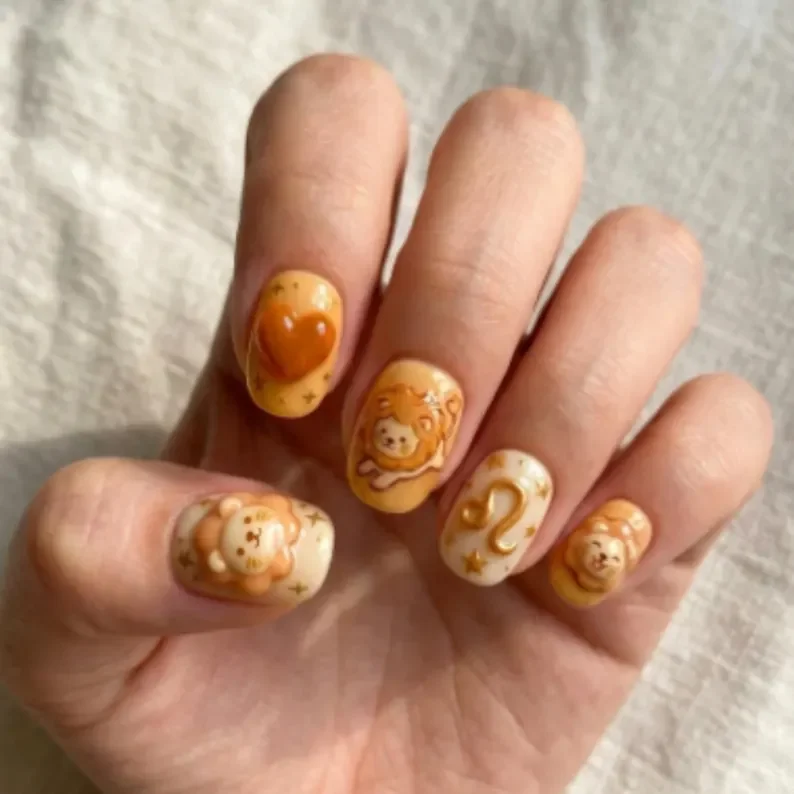 press on nails, custom press on nails, fake nails, Nails Art, stained glass nails, gold press on nails, 3d press on nails, luxury press on nails, handmade press on nails