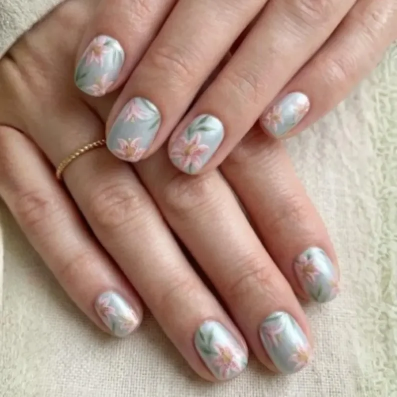 press on nail set, short square nails, press on nails, custom press on nails, fake nails, Nails Art, stained glass nails, gold press on nails, 3d press on nails, luxury press on nails, handmade press on nails