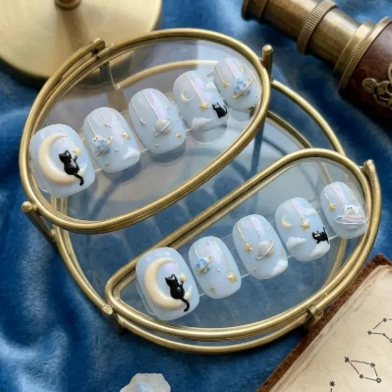 press on nails, custom press on nails, fake nails, Nails Art, stained glass nails, gold press on nails, 3d press on nails, luxury press on nails, handmade press on nails