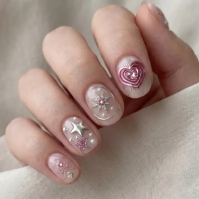 press on nails, custom press on nails, fake nails, Nails Art, stained glass nails, gold press on nails, 3d press on nails, luxury press on nails, handmade press on nails
