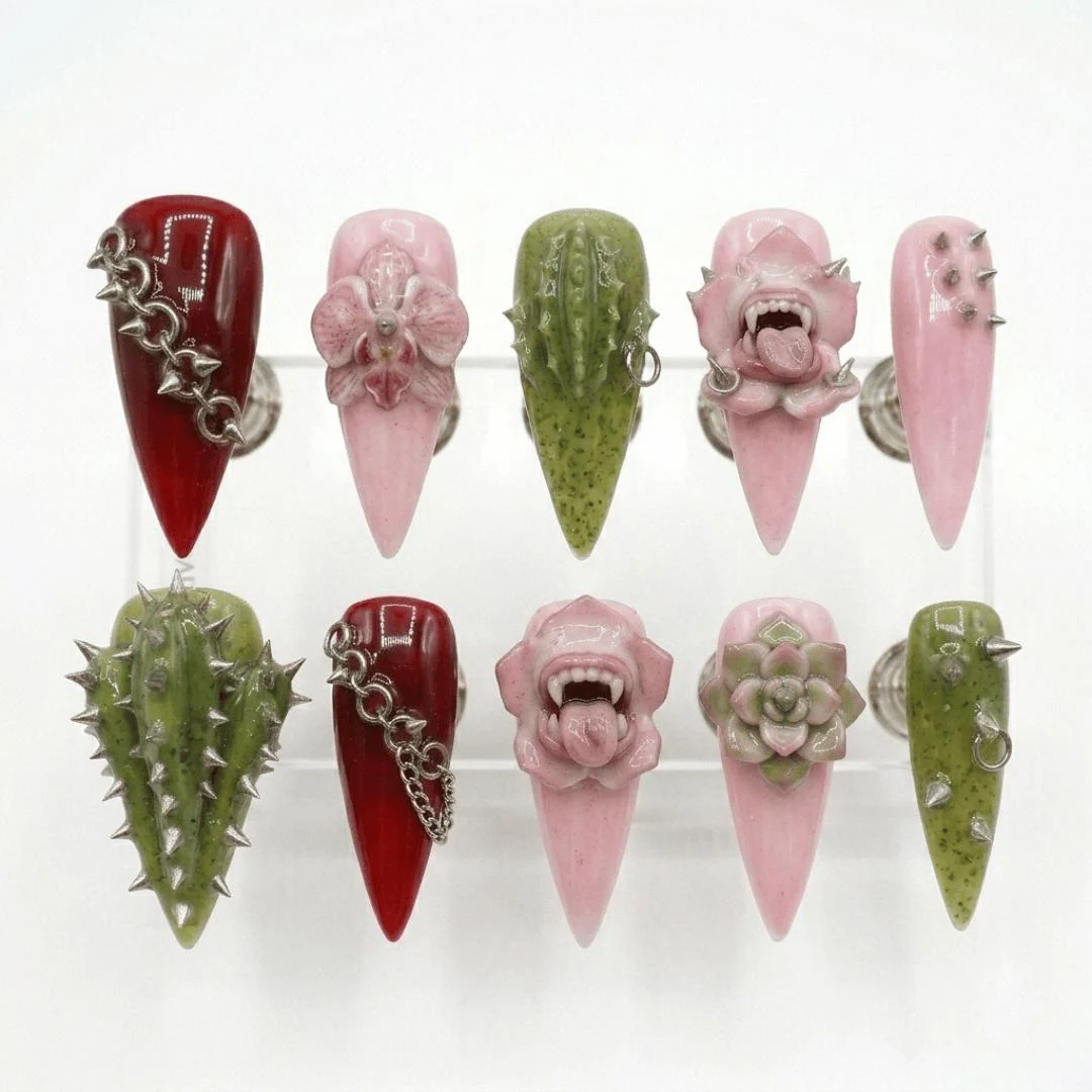 press on nails, custom press on nails, fake nails, Nails Art, stained glass nails, gold press on nails, 3d press on nails, luxury press on nails, handmade press on nails