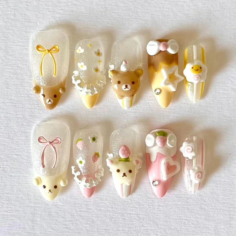 press on nails, custom press on nails, fake nails, Nails Art, stained glass nails, gold press on nails, 3d press on nails, luxury press on nails, handmade press on nails